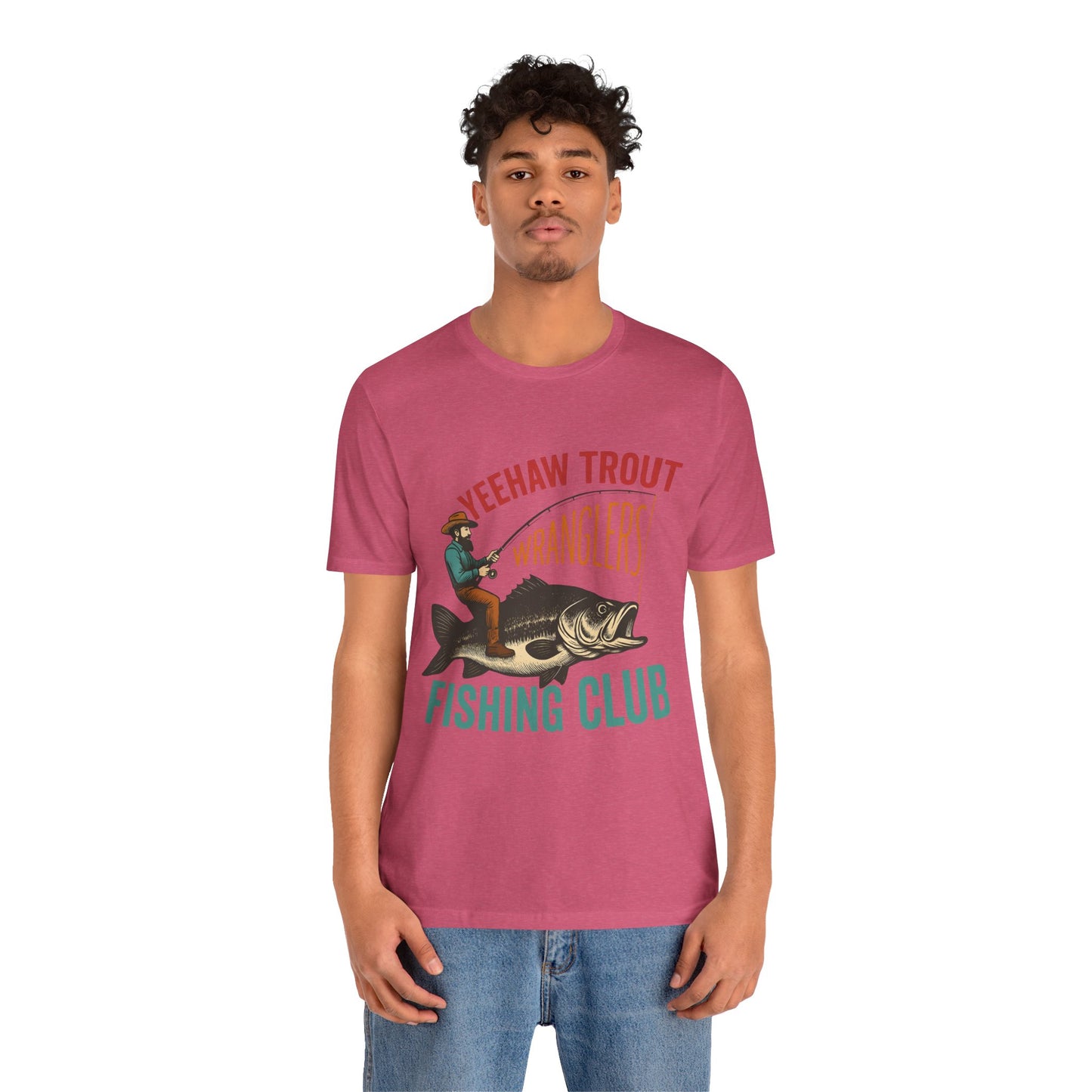 Yeehaw Trout Wranglers Shirt – Funny Cowboy Fishing Club Western Tee