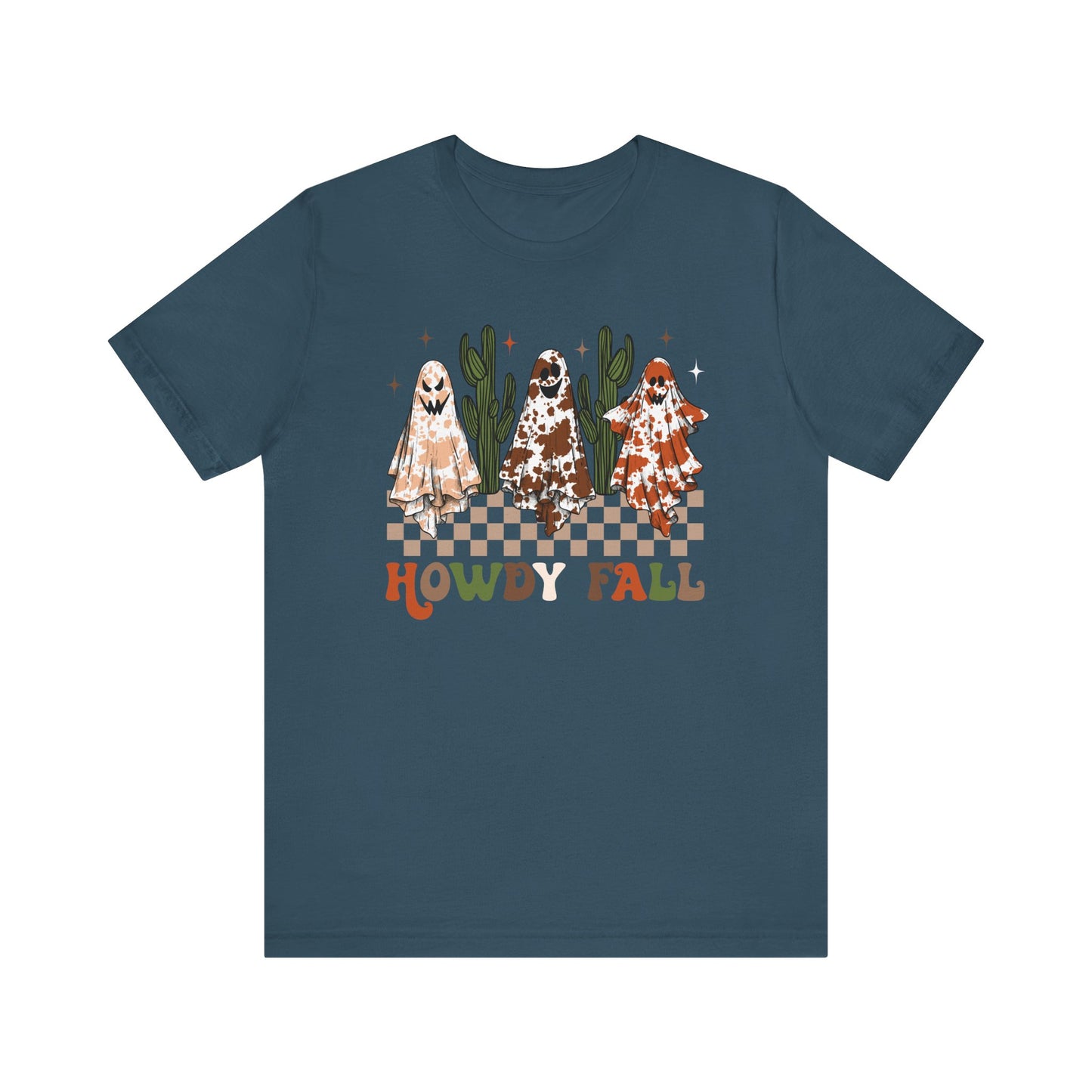 Howdy Fall Retro Ghost Shirt – Western Cowboy Cowgirl Halloween Tee