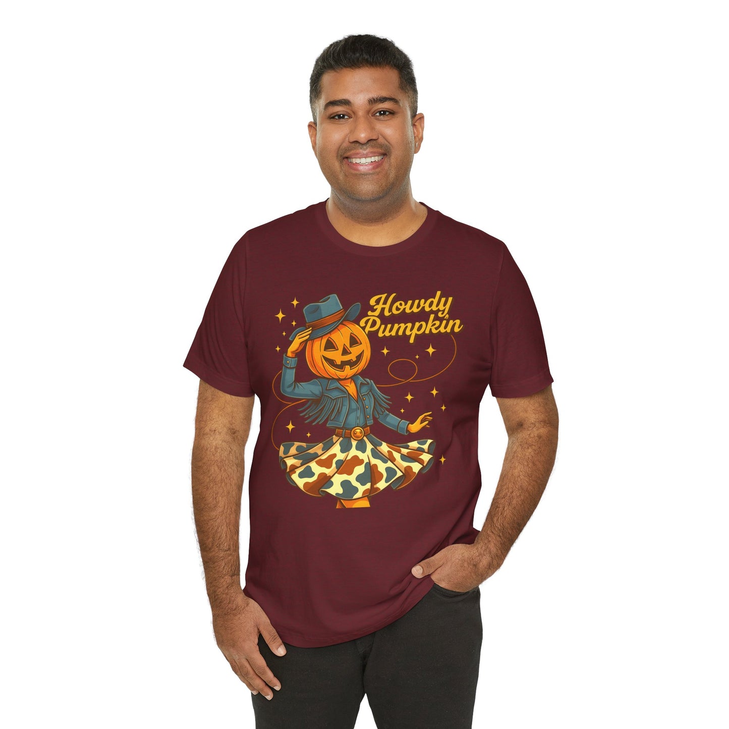 Howdy Pumpkin Shirt Cute Cowgirl Halloween Tee Western Fall Outfit for Women