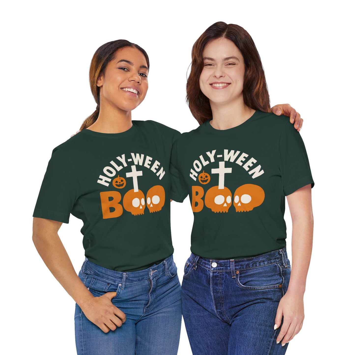 Holy Ween Boo Shirt – Christian Halloween Cross & Skull Faith Tee
