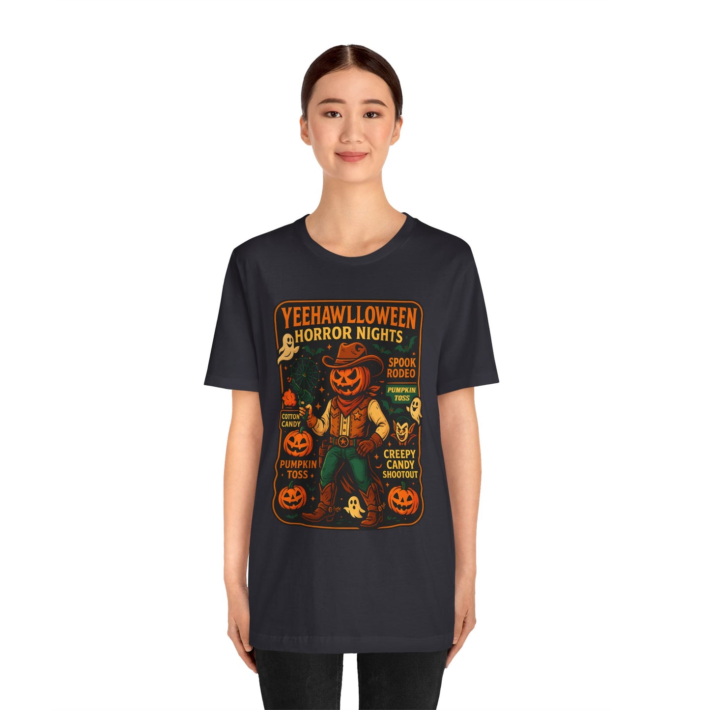 Yeehawlloween Shirt – Western Rodeo Halloween Carnival Cowgirl Cowboy Tee
