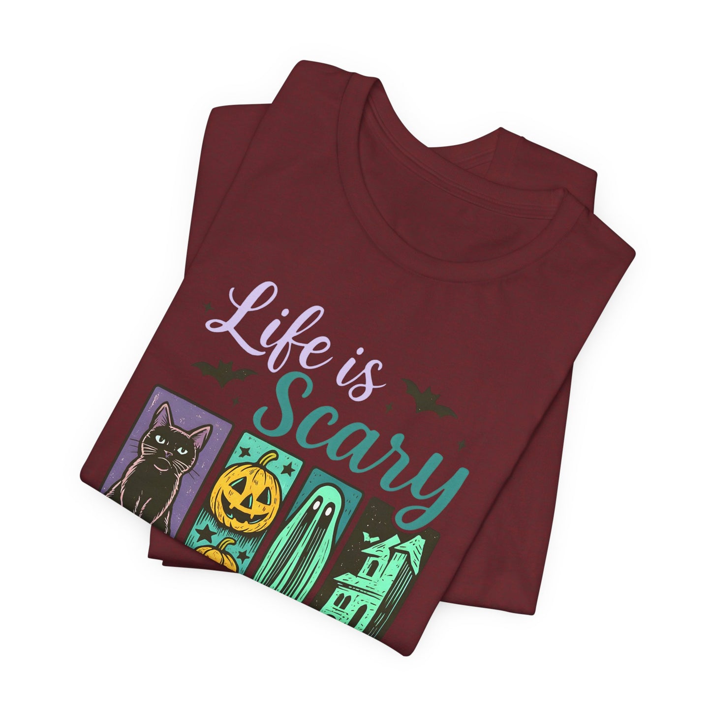 Life Is Scary Without Jesus Shirt – Christian Retro Halloween Faith Tee
