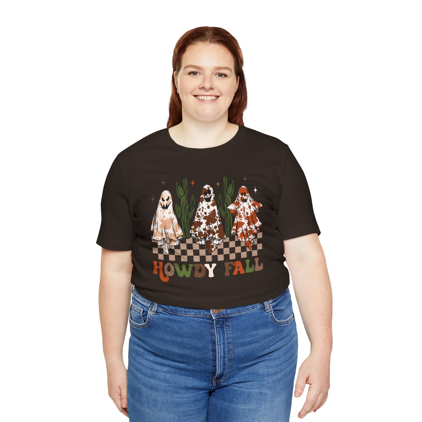 Howdy Fall Retro Ghost Shirt – Western Cowboy Cowgirl Halloween Tee