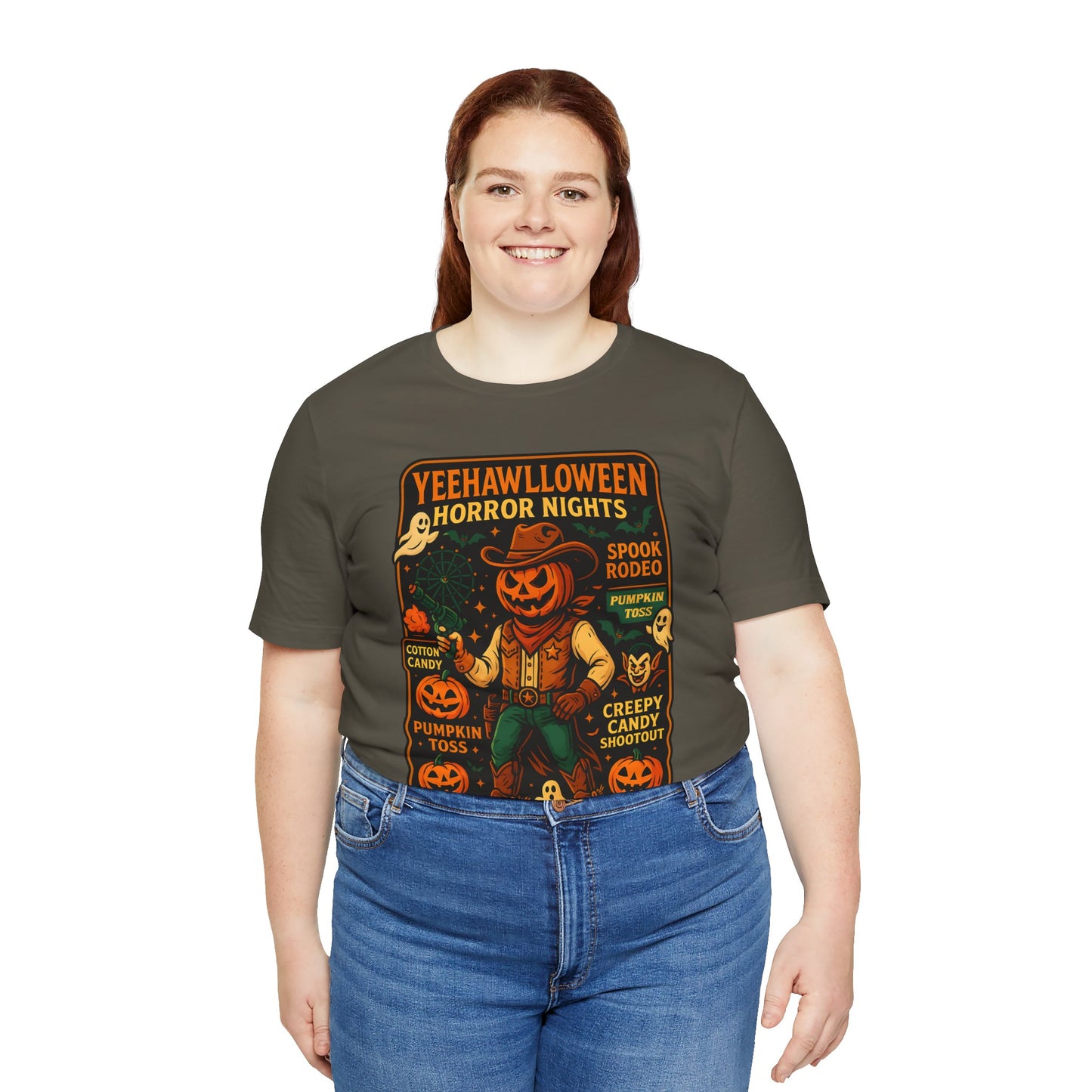 Yeehawlloween Shirt – Western Rodeo Halloween Carnival Cowgirl Cowboy Tee