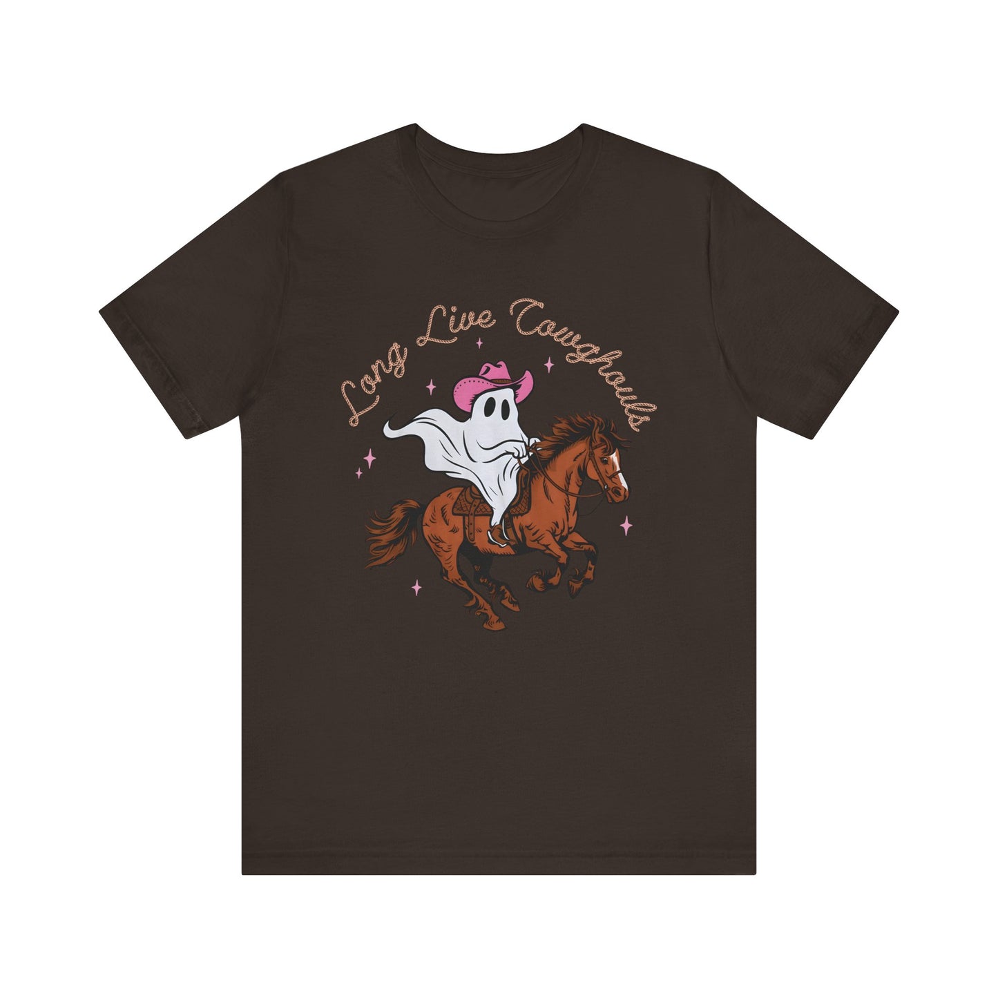 Long Live Cowghouls T-Shirt, Western Ghost Cowgirl Halloween Tee, Spooky Rodeo Shirt