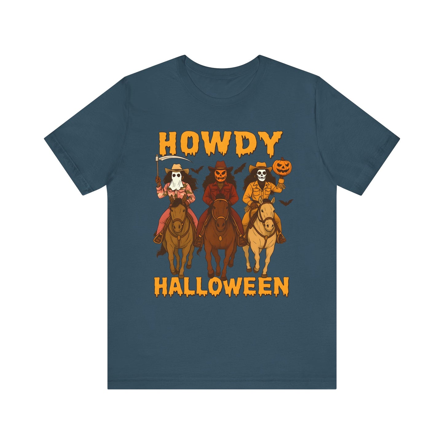 Howdy Halloween Shirt – Spooky Western Skeleton Cowboy Riders Tee, Funny Rodeo Fall Outfit