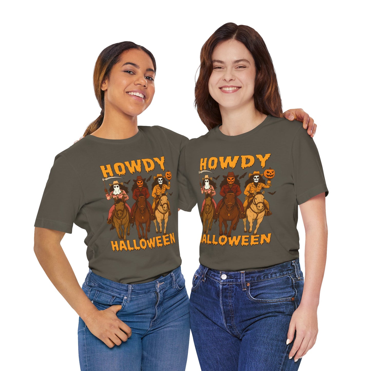 Howdy Halloween Shirt – Spooky Western Skeleton Cowboy Riders Tee, Funny Rodeo Fall Outfit