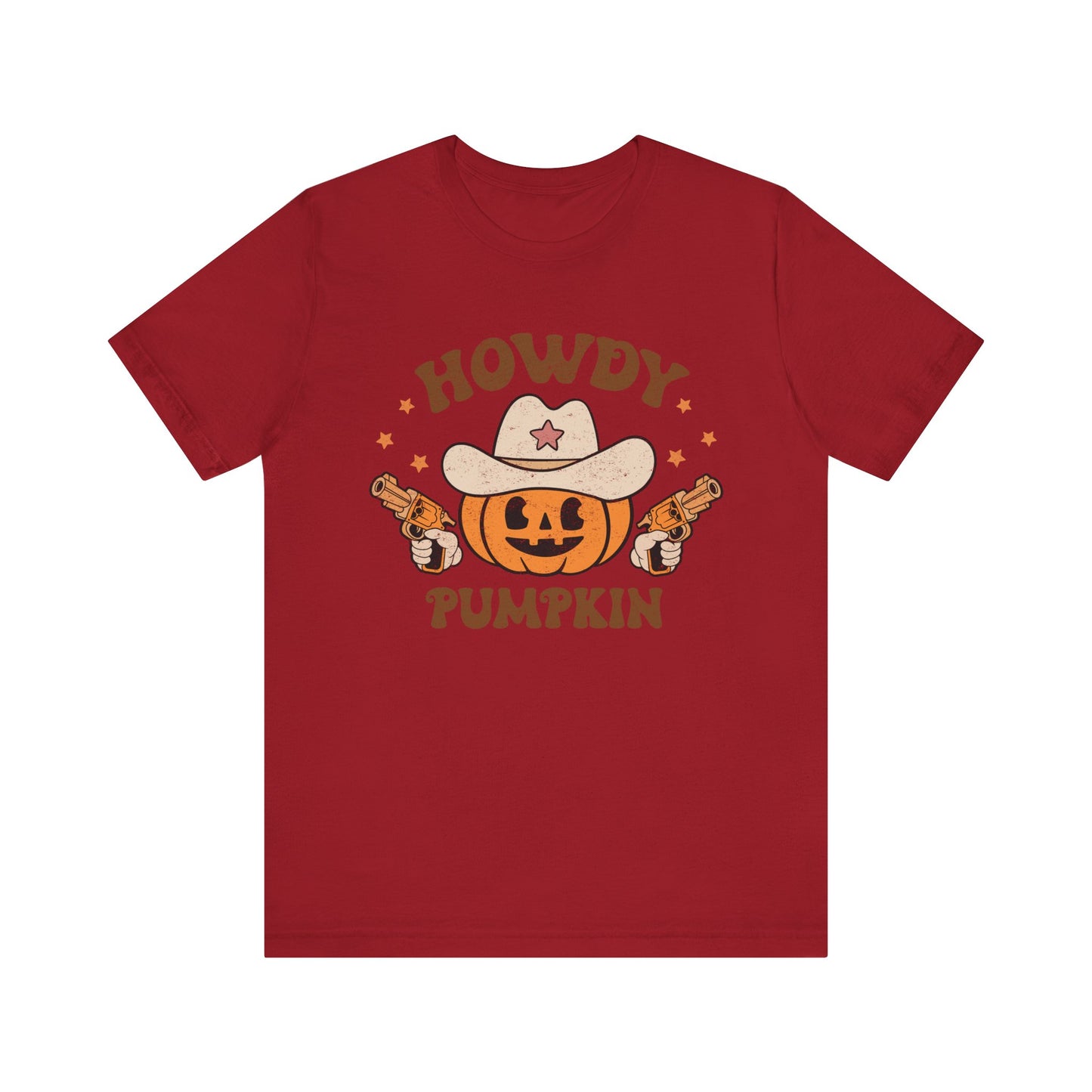 Howdy Pumpkin T-Shirt, Retro Western Cowboy Cowgirl Halloween Tee