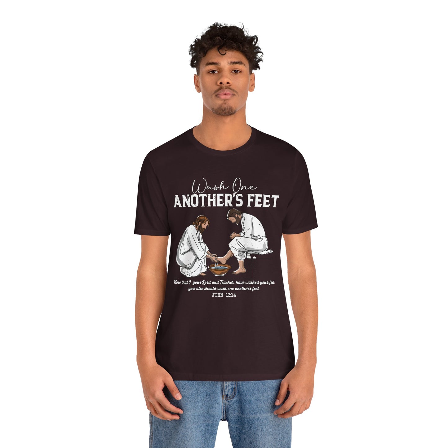 Wash One Another’s Feet Shirt – John 13:14 Christian Servant Heart Tee