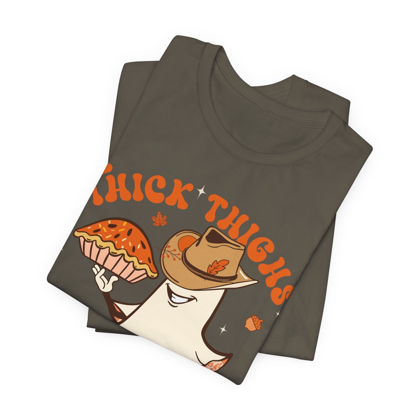 Thick Thighs Pumpkin Pies Shirt – Funny Howdy Ghost Western Halloween Tee