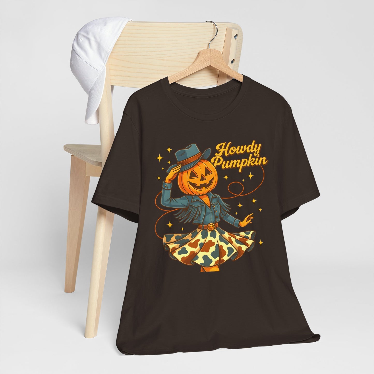 Howdy Pumpkin Shirt Cute Cowgirl Halloween Tee Western Fall Outfit for Women