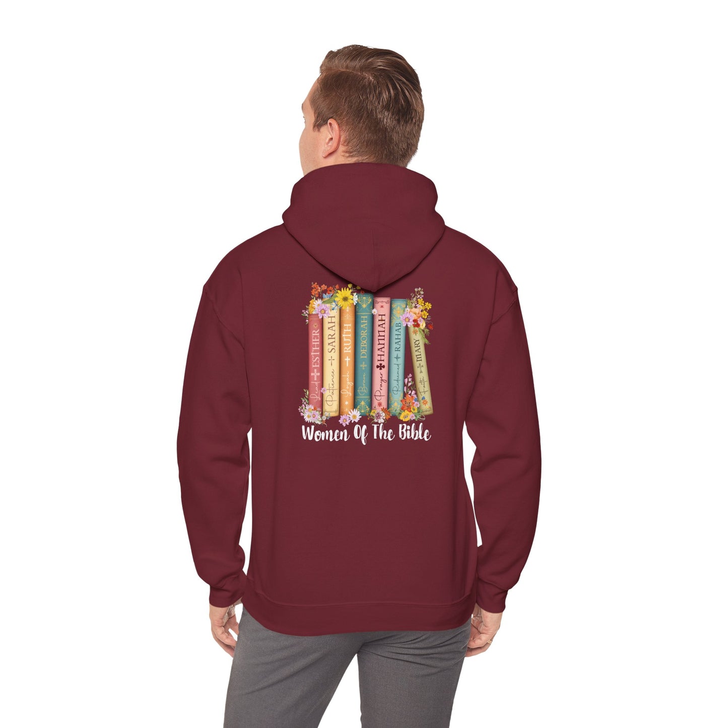 Women of the Bible Hoodie – Christian Floral Scripture Church Book Pullover