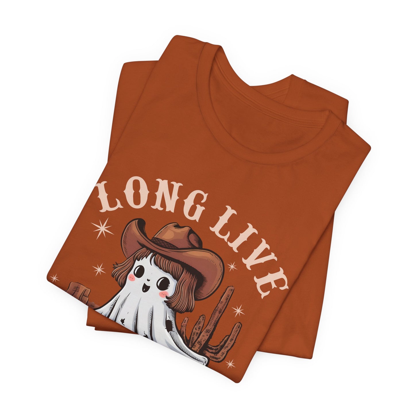 Long Live Cowghouls Shirt – Cute Western Ghost Cowgirl Halloween Tee