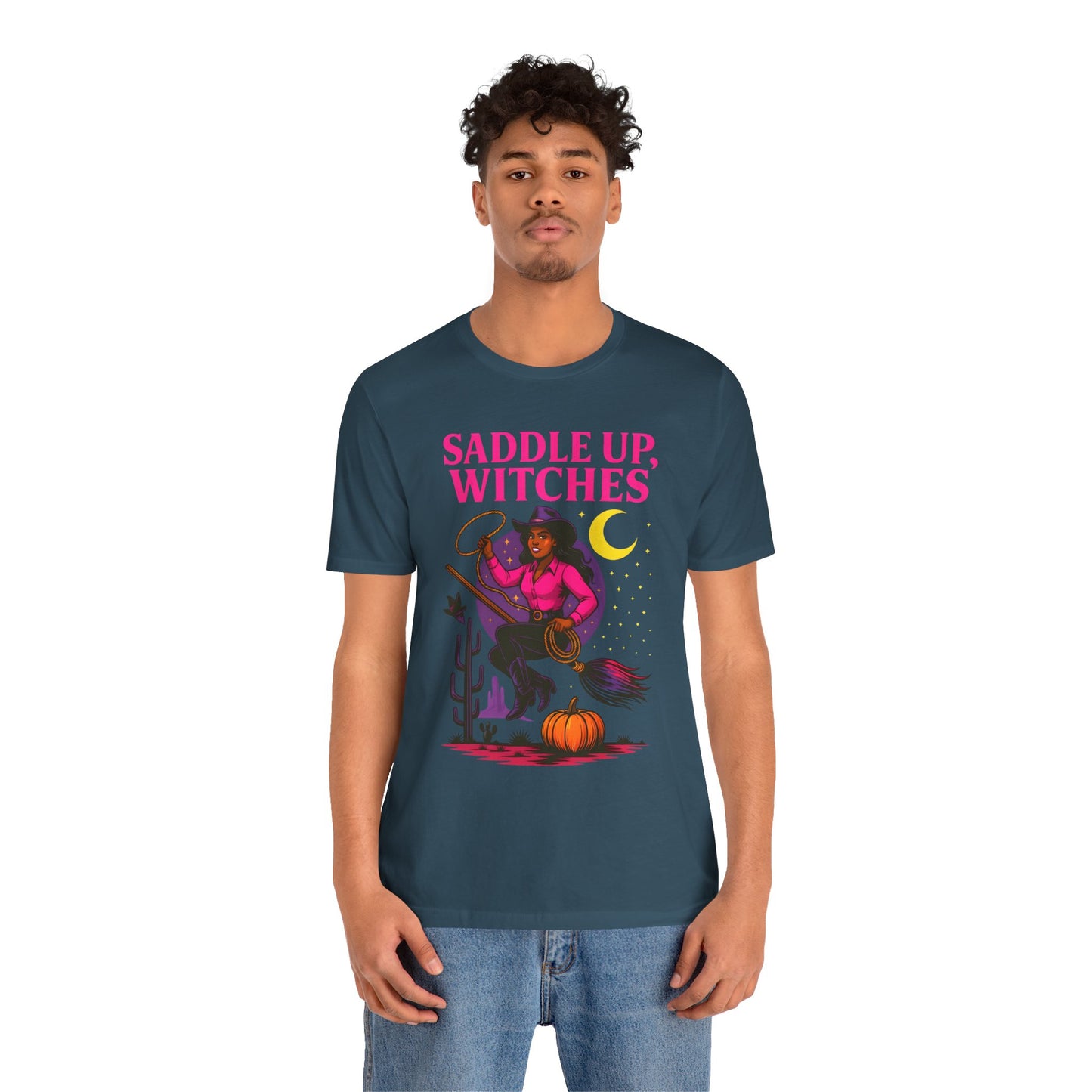 Saddle Up Witches Shirt – Black Cowgirl Western Halloween Tee