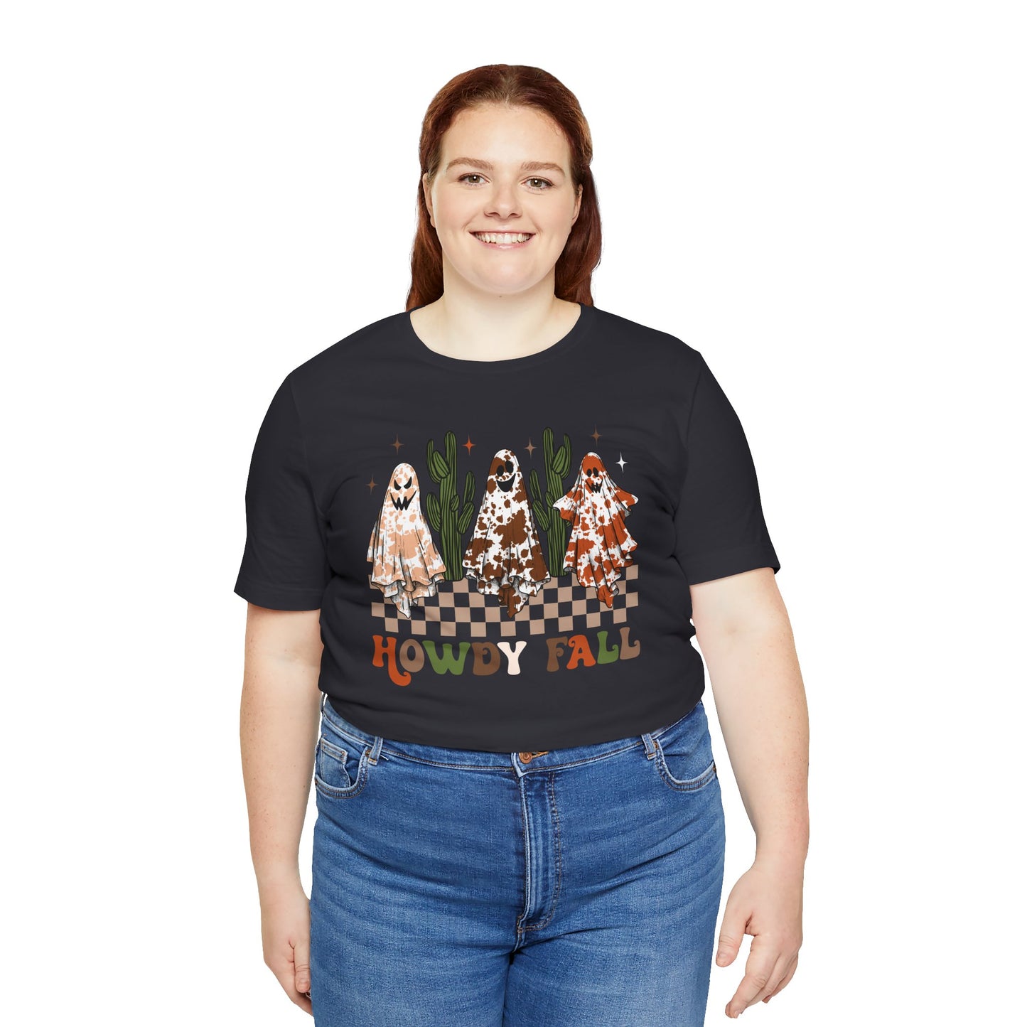 Howdy Fall Retro Ghost Shirt – Western Cowboy Cowgirl Halloween Tee