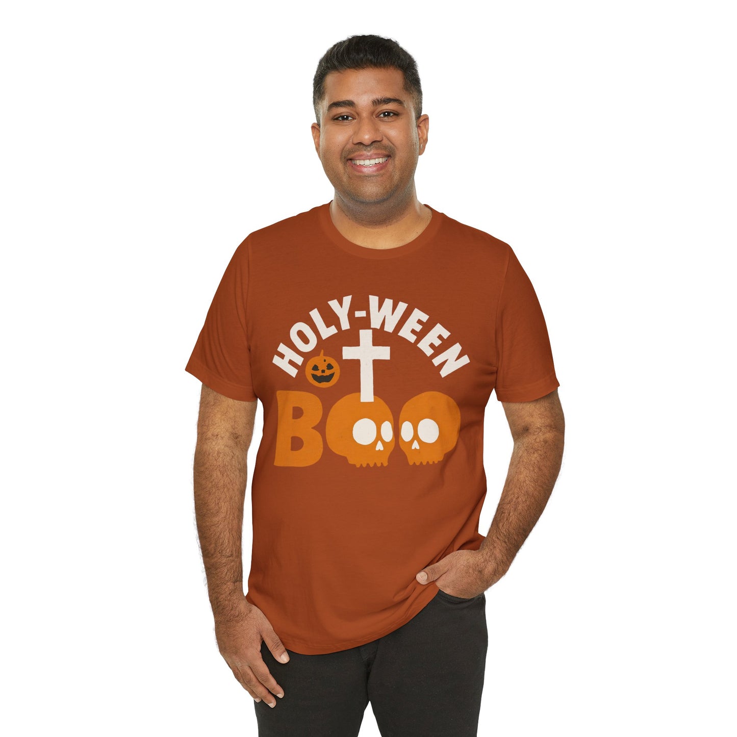 Holy Ween Boo Shirt – Christian Halloween Cross & Skull Faith Tee