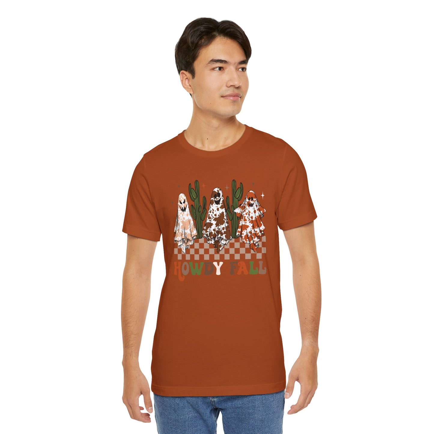 Howdy Fall Retro Ghost Shirt – Western Cowboy Cowgirl Halloween Tee