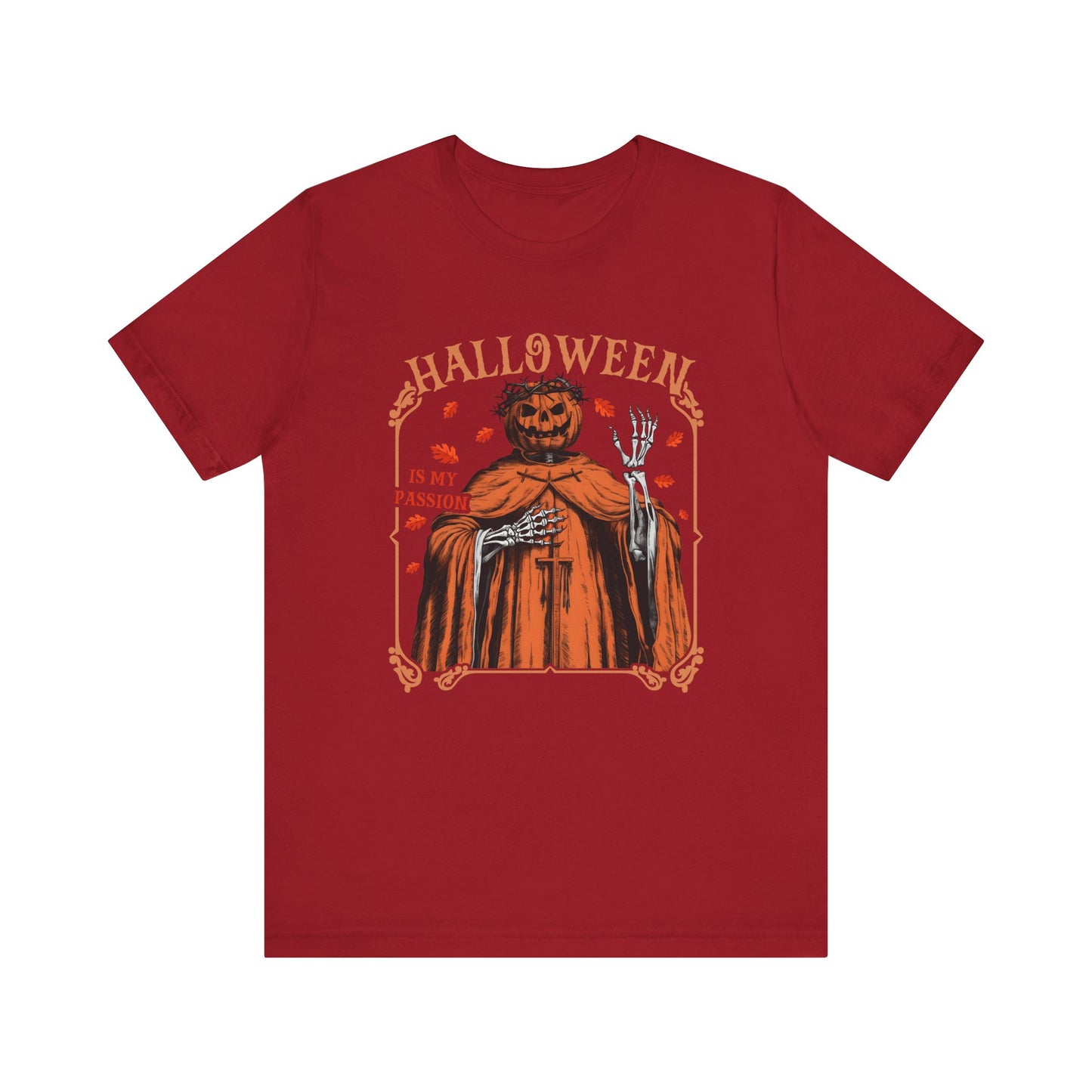 Halloween Is My Passion Jesus Cross Christian Jack O Lantern T-Shirt