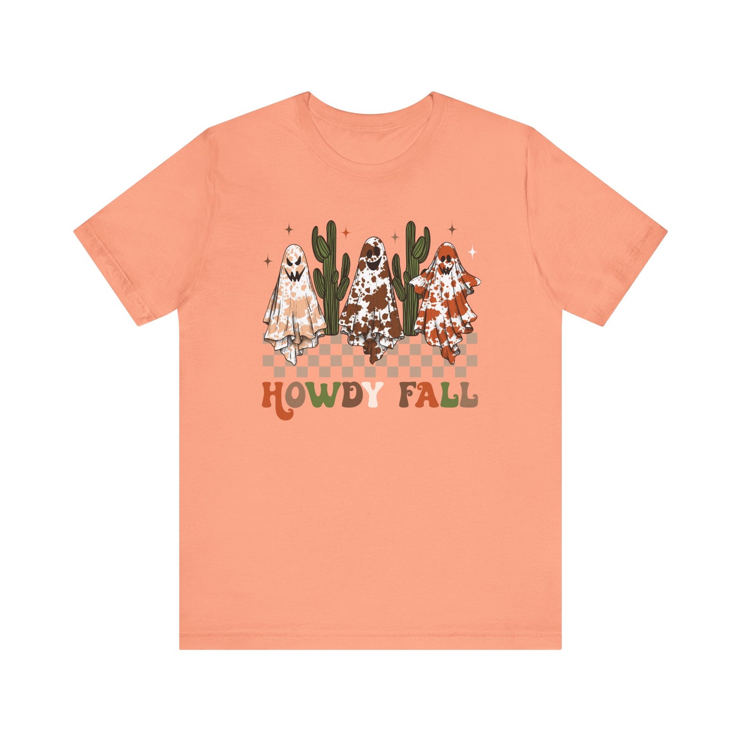 Howdy Fall Retro Ghost Shirt – Western Cowboy Cowgirl Halloween Tee