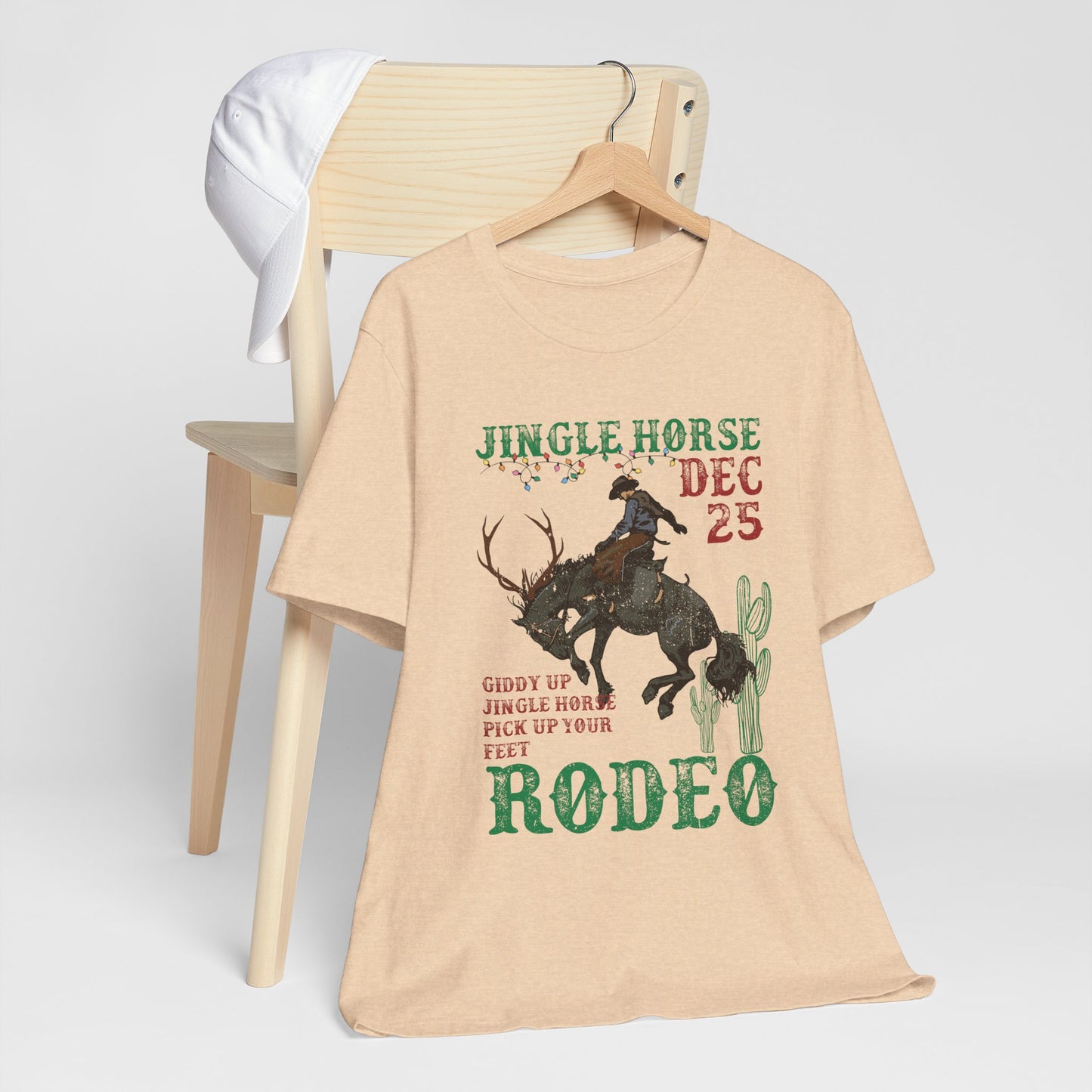 Giddy Up Jingle Horse Shirt – Western Rodeo Howdy Christmas Holiday Tee