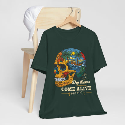 Dry Bones Come Alive Shirt – Christian Skull Ezekiel 37 Faith Graphic Tee