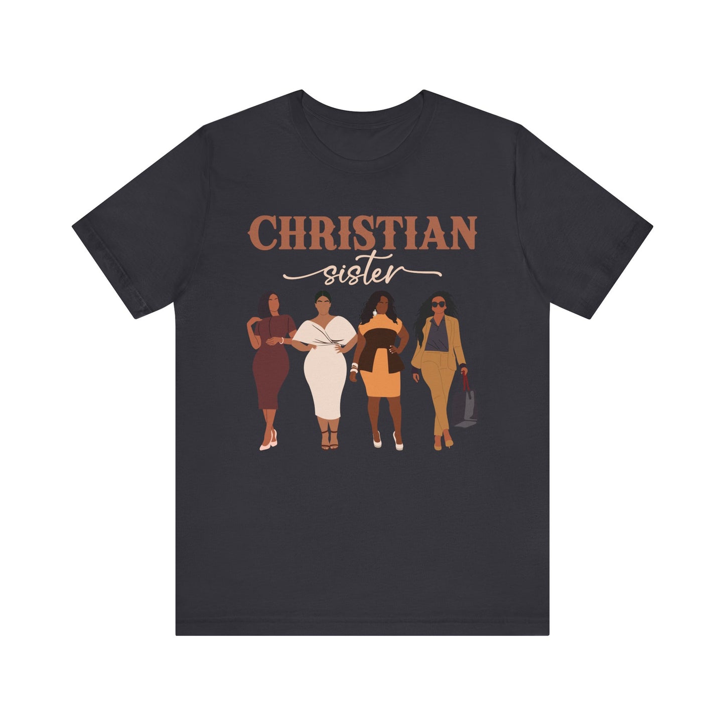 Christian Sister Melanin Shirt – Bold Black Woman of God Faith Graphic Tee