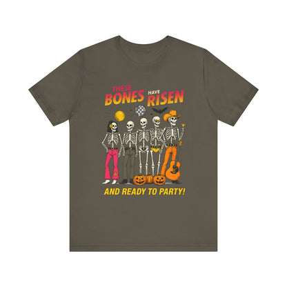 These Bones Have Risen Shirt Funny Christian Skeleton Halloween Tee