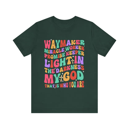Waymaker Miracle Worker Shirt – Christian Worship My God Faith Tee