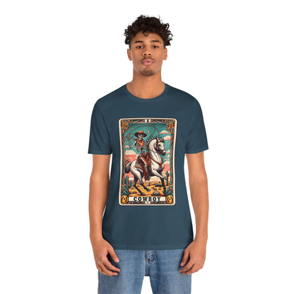 Cowboy Skeleton Tarot Card Shirt – Western Howdy Texas Rodeo Tee