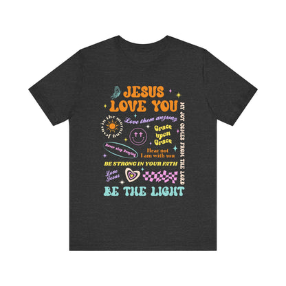 Jesus Loves You Shirt – Groovy Retro Christian Faith Encouragement Bible Tee