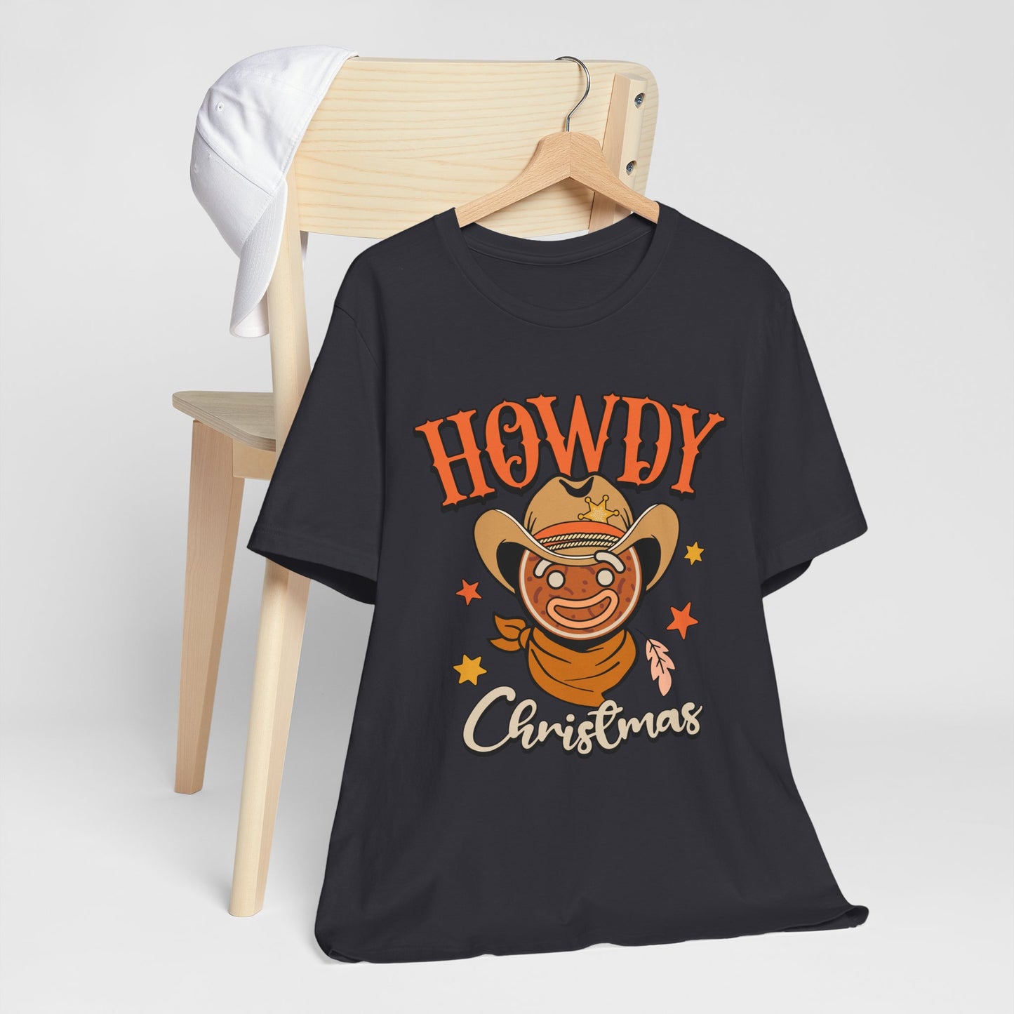 Christmas Howdy Cowboy Gingerbread Shirt – Funny Retro Western Holiday Pajama Tee