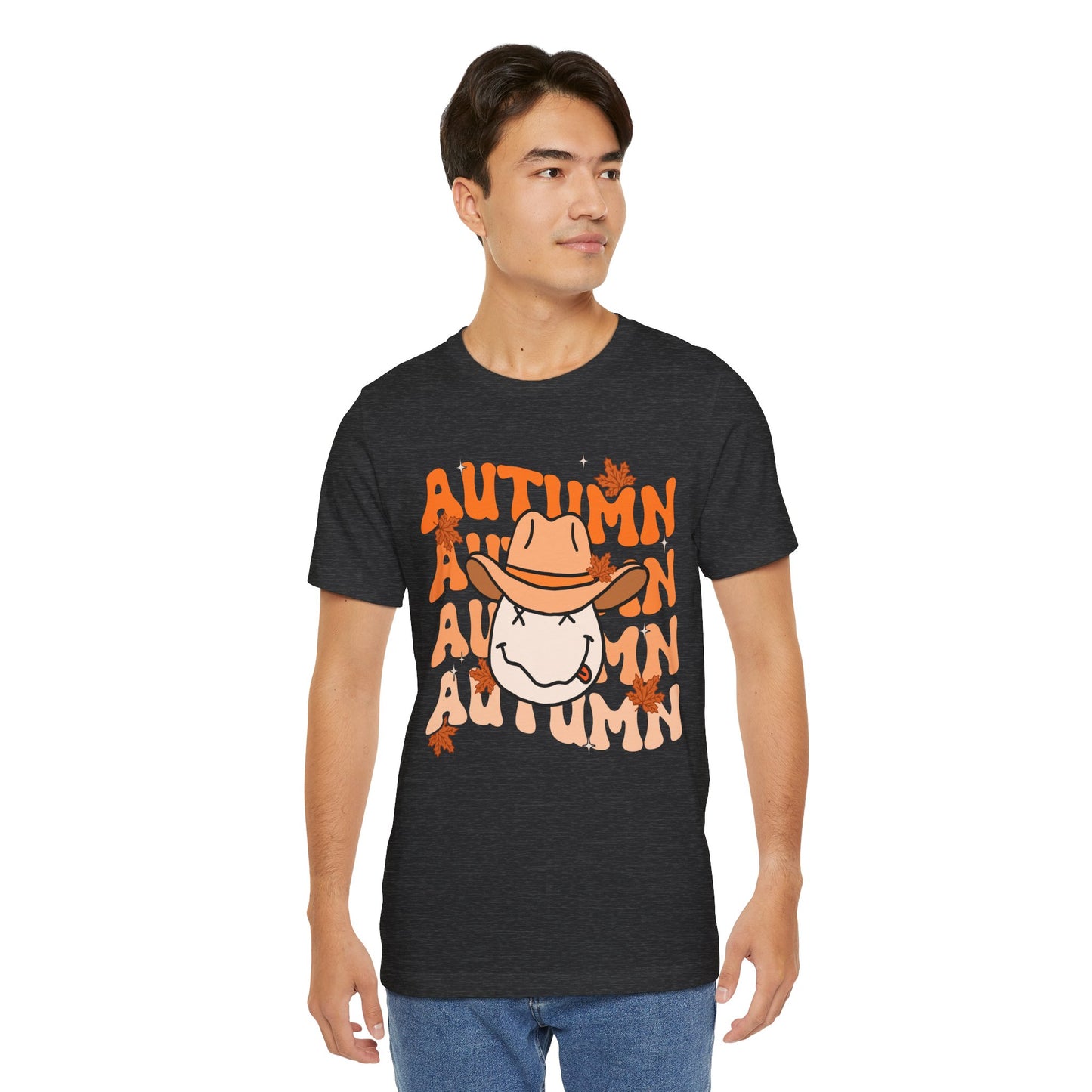 Retro Groovy Fall Shirt – Vintage 70s Smile Face Pumpkin Halloween Tee