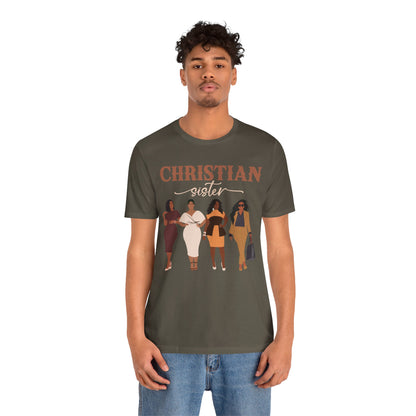 Christian Sister Melanin Shirt – Bold Black Woman of God Faith Graphic Tee