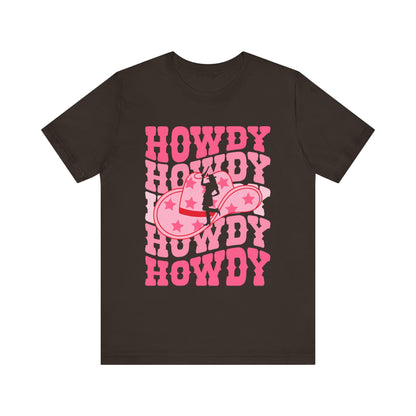 Howdy Pink Cowgirl Shirt – Disco Western Rodeo Country Girl Tee