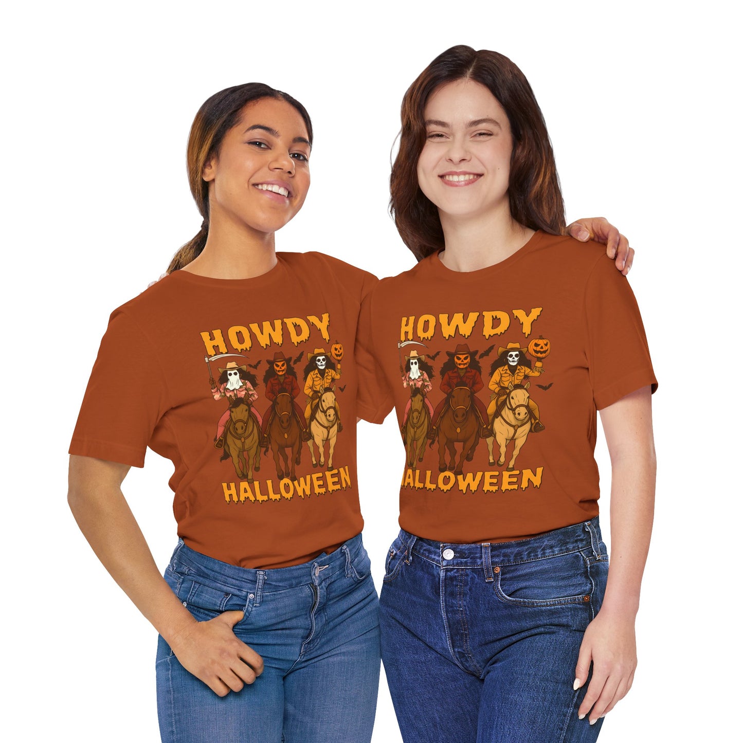 Howdy Halloween Shirt – Spooky Western Skeleton Cowboy Riders Tee, Funny Rodeo Fall Outfit