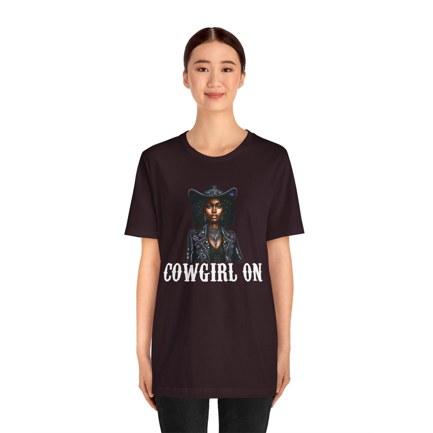 Cowgirl on Black Shirt – Howdy Southern Western Rodeo Texas Tee