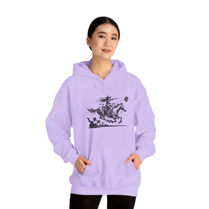 Cowgirl Riding Horse Hoodie – Christian Scripture Western Rodeo Texas Pullover