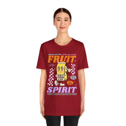Christian Fruit Shirt – Drink Up Milk Bottle Faith Graphic Tee