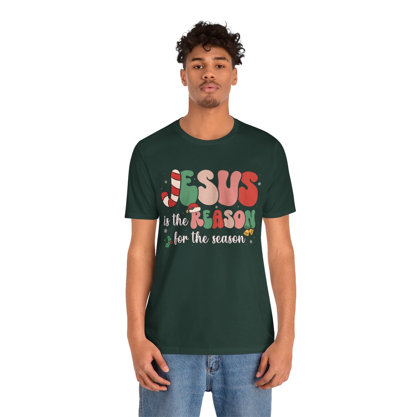 Retro Groovy Jesus Christmas Shirt – Vintage Christian Faith Holiday Tee