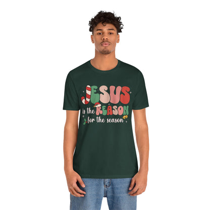 Retro Groovy Jesus Christmas Shirt – Vintage Christian Faith Holiday Tee
