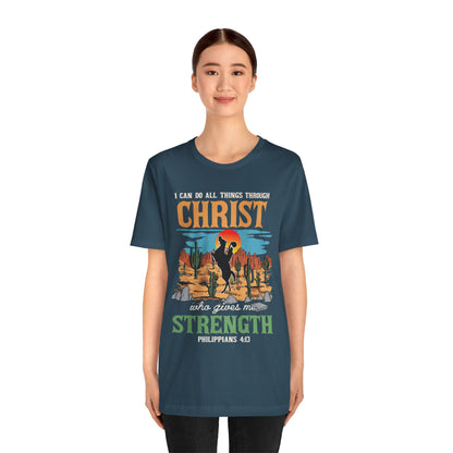 I Can Do All Things Through Christ Shirt – Western Rodeo Christian Tee