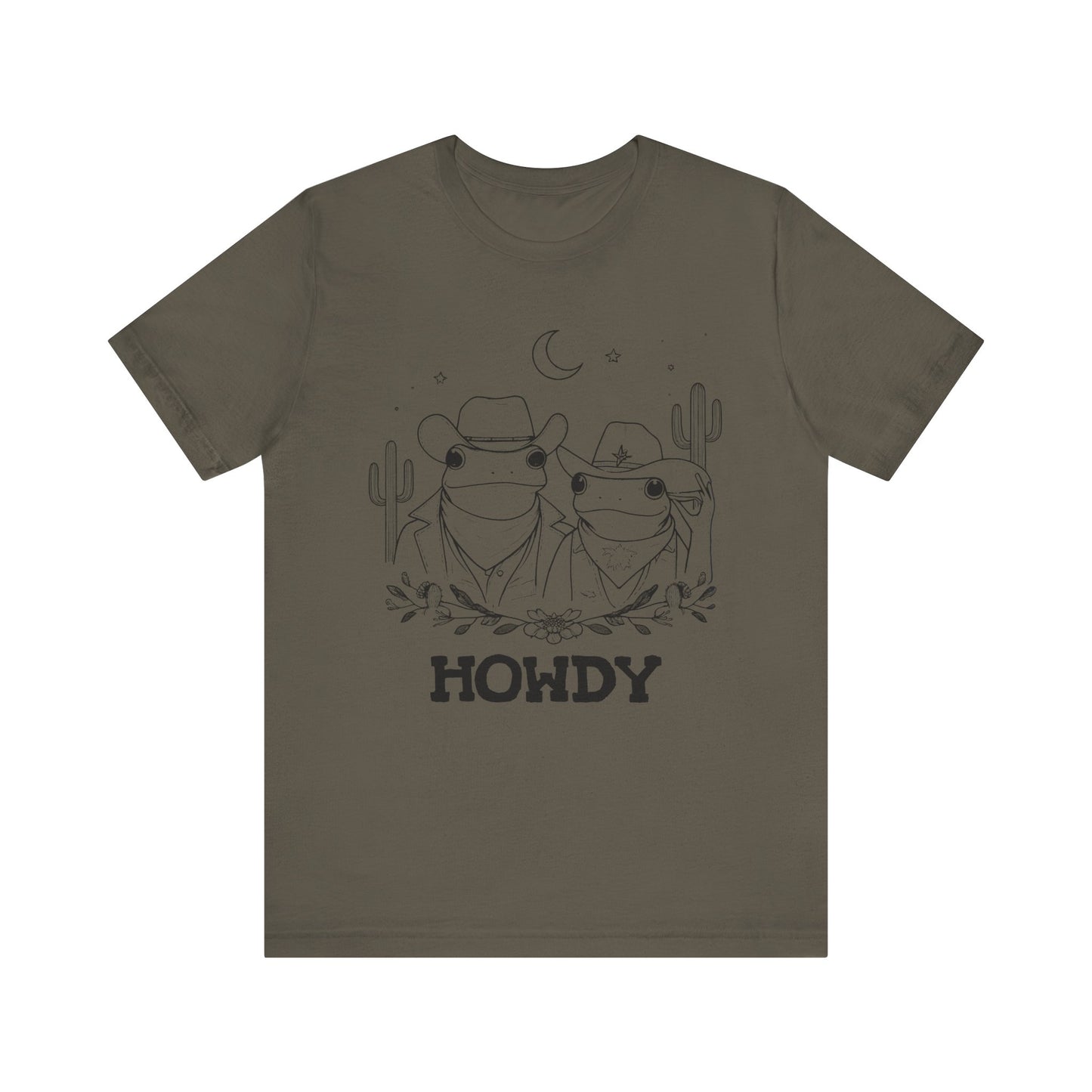 Howdy Frog Toad Couple Shirt – Cowboy Cowgirl Western Rodeo Cactus Tee