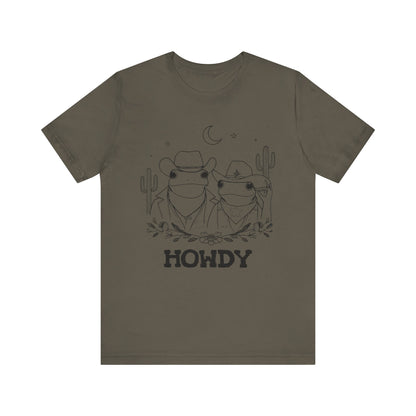 Howdy Frog Toad Couple Shirt – Cowboy Cowgirl Western Rodeo Cactus Tee