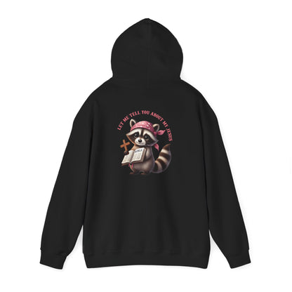 Let Me Tell You About My Jesus Hoodie – Cute Raccoon Bible Christian Pullover