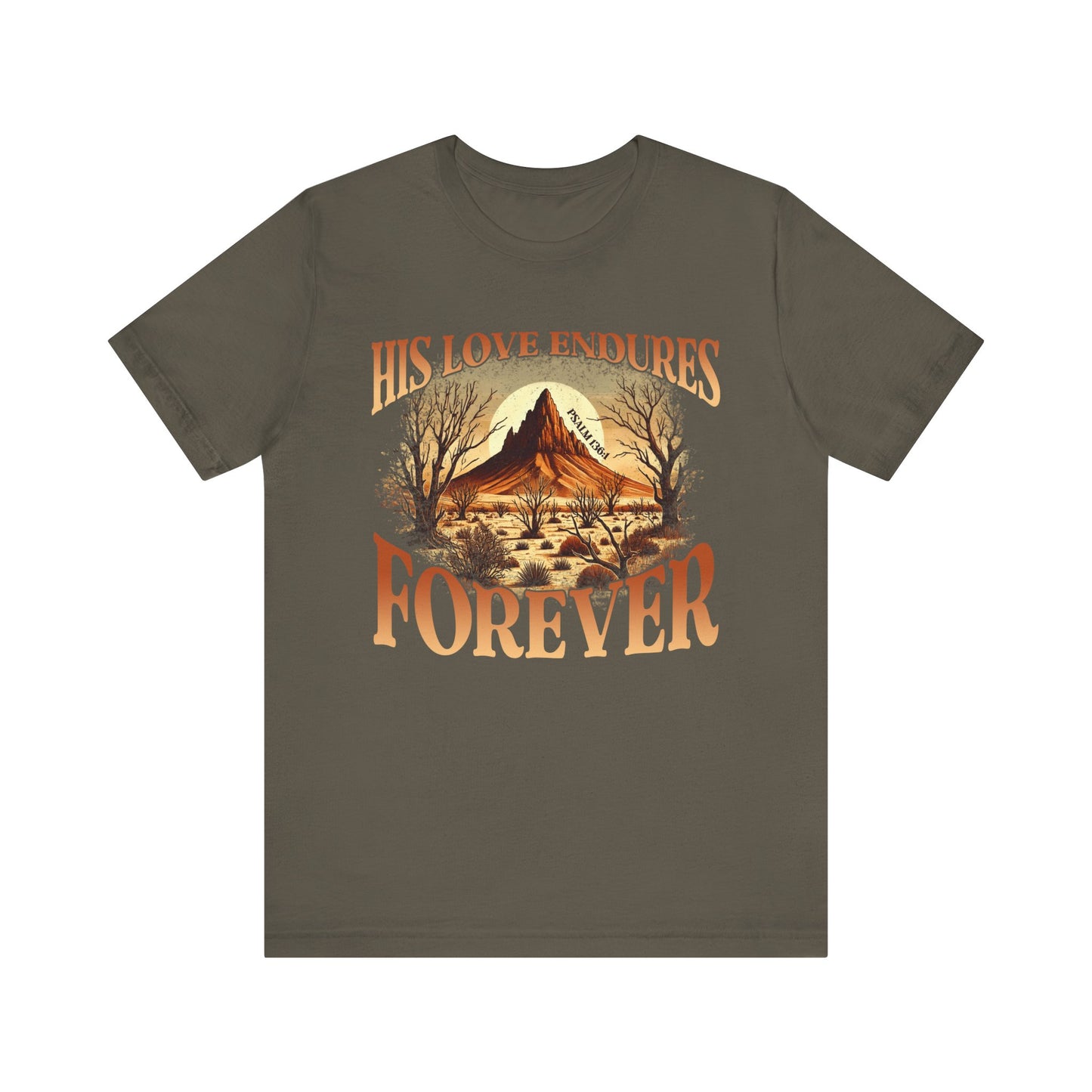 His Love Endures Forever Shirt – Christian Boho Western Rodeo Tee