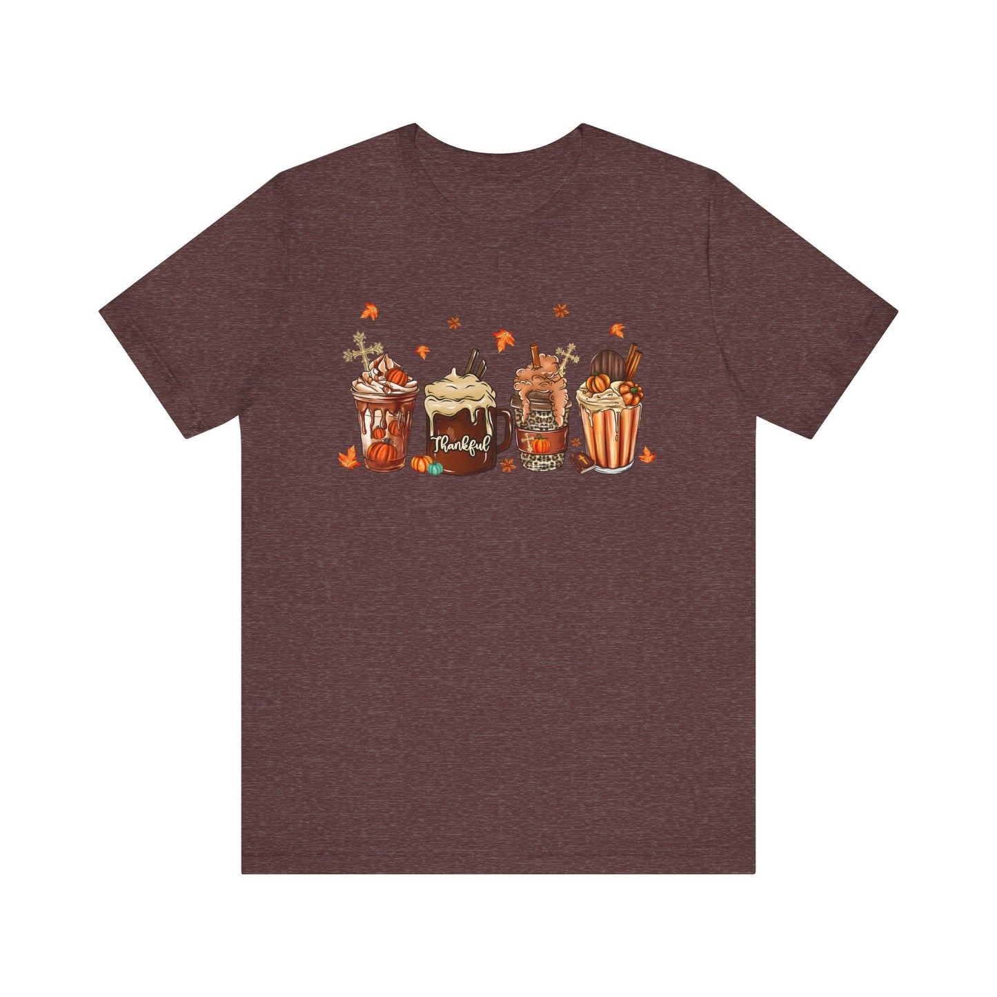 Thankful Pumpkin Spice & Jesus Shirt – Christian Coffee Cup Fall Thanksgiving Tee