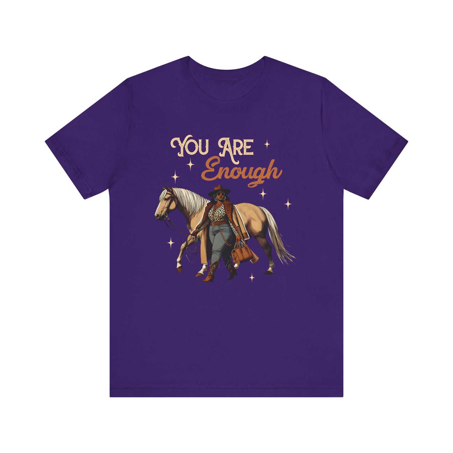 You Are Enough Shirt – Christian Bible Black Cowgirl Western Texas Tee