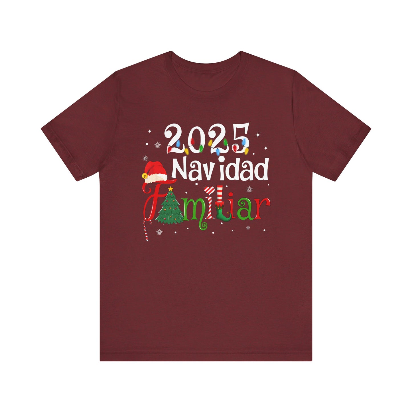 Navidad Familiar 2025 Shirt – Spanish Feliz Navidad Matching Holiday Tee
