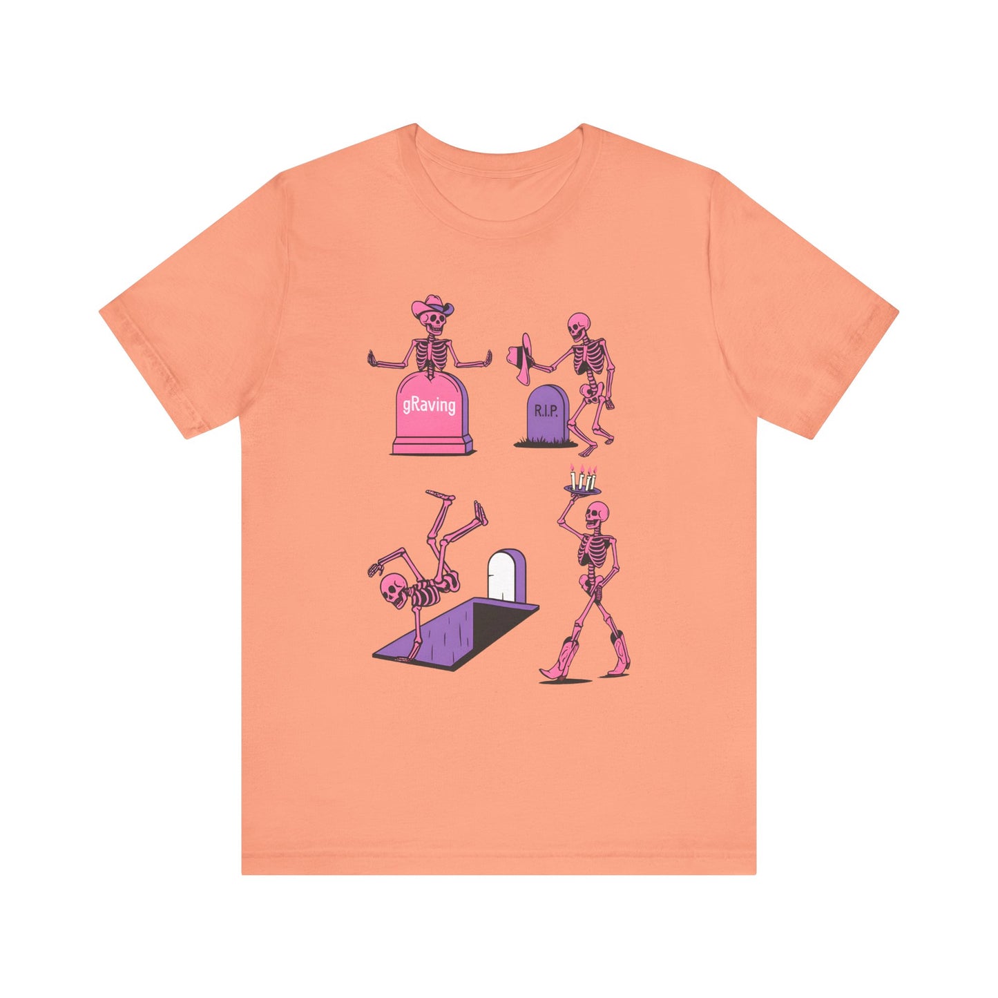 Graving Skeleton Cowgirl Shirt – Funny Western Halloween Rodeo Tee