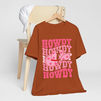 Howdy Pink Cowgirl Shirt – Disco Western Rodeo Country Girl Tee